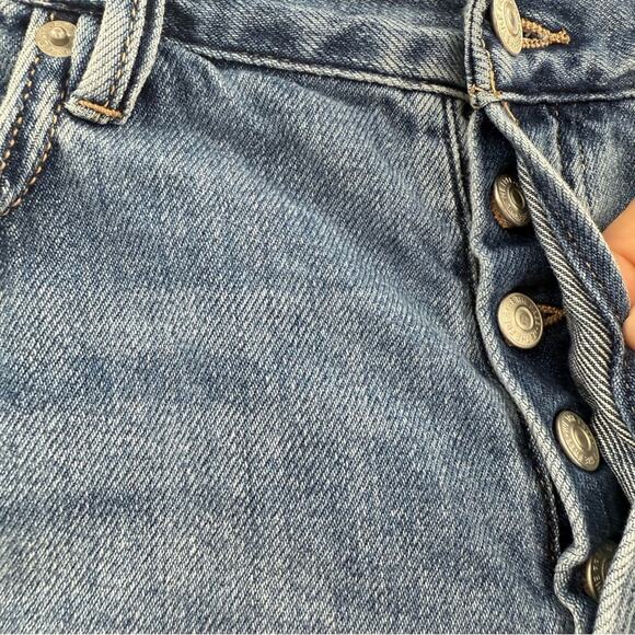 Free People We The Free Cut-Off Style High Rise Denim Jean Shorts Size 28 - Picture 6 of 11